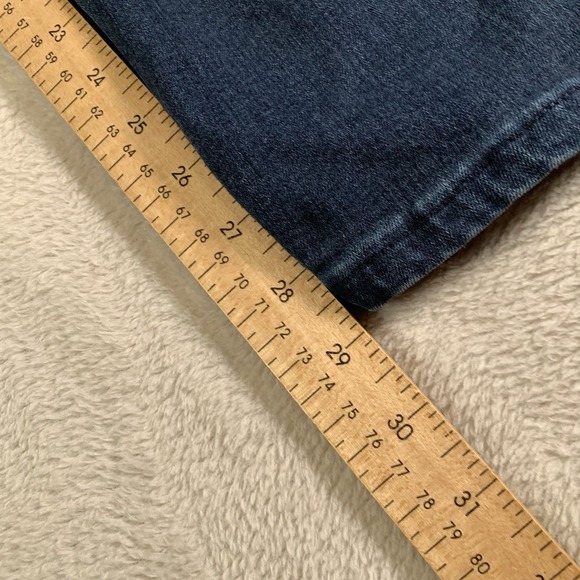 Paige Lennox Jeans Mens 36x29 Blue‎ Dark Wash Stretch Straight Leg Low Rise - Picture 8 of 11
